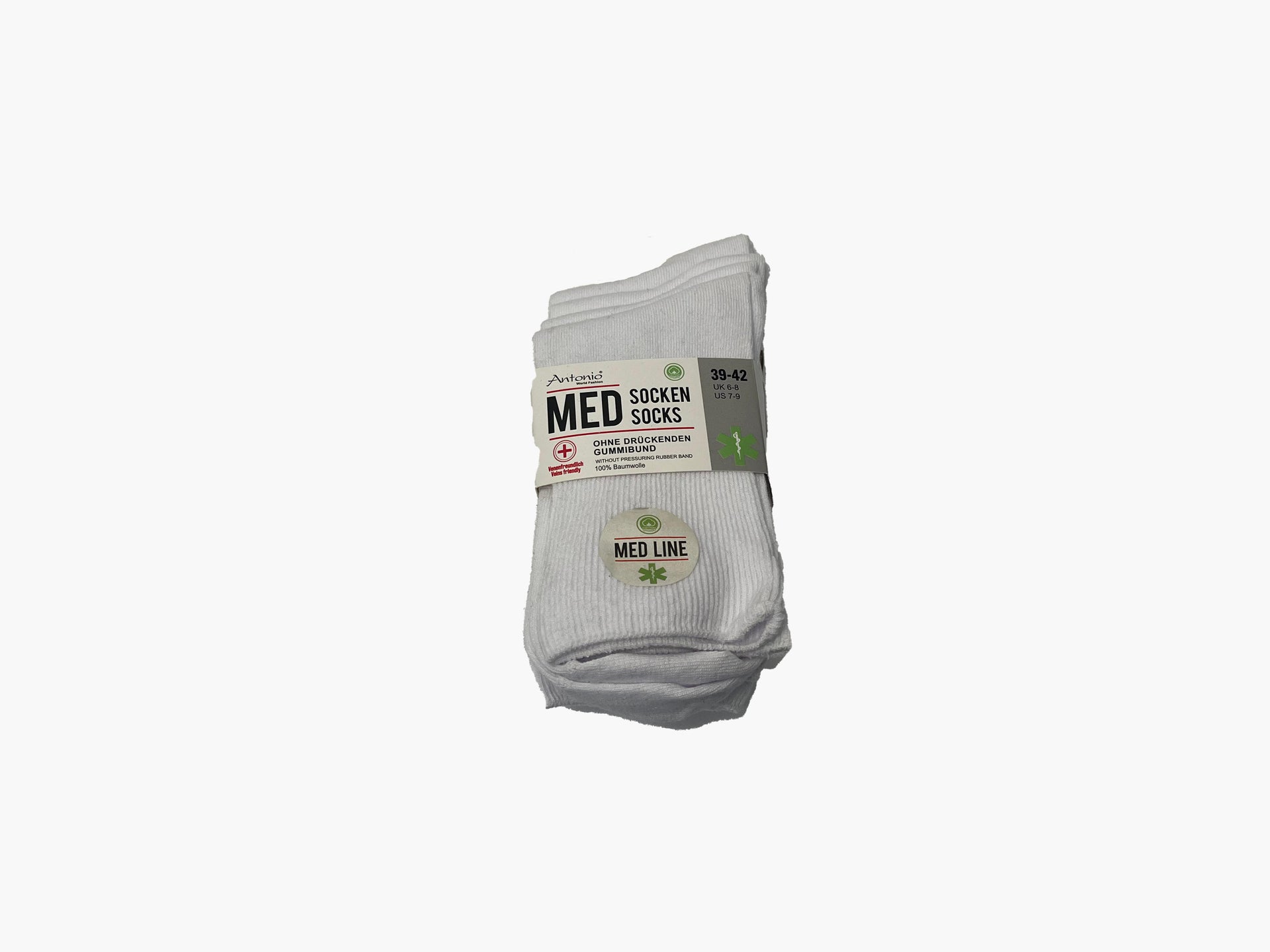 "MED" Socken Ohne druckenden Gummibund Venenfreundlich 4 Paar